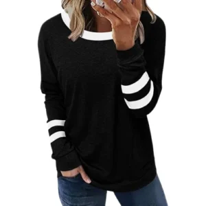 Loose Fit Long Sleeve Top for Women